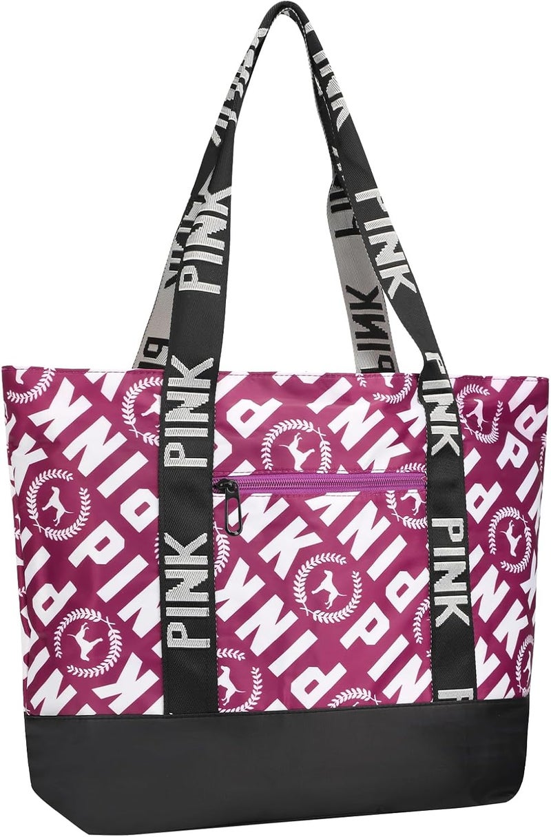 MOPERIL Travel Tote Bags for Women, Waterproof Beach Bag Spend the Night Bags for Women, Travel & Overnight Bag - Image 1